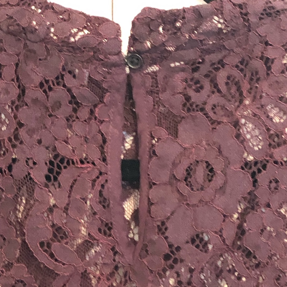 11. LOFT Long Bell Sleeve, Lace Blouse - Picture 10 of 10